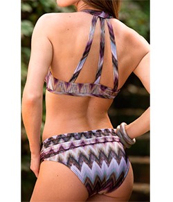 Biquni Frente nica com Tiras Classic Straw (3227)