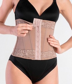 Cinturete Modeladora com Renda Zero Barriga Dilady (315801)