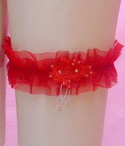 Garter bordado Flower
