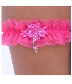 Garter bordado Flower