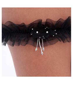 Garter bordado Flower