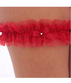 Garter rendado Strass