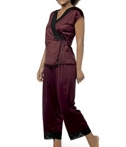Pijama Capri com Renda DeMillus Clice (85220) Jersey