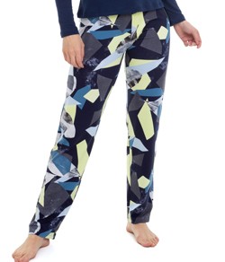 Cala Pijama Azul Geomtrico E-Pijama By Sepi (6059) Viscolycra