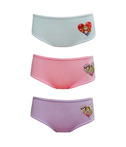 Kit Infantil 3 Calcinhas Estampinha Brilhante Fofinha By Fofatex (107)