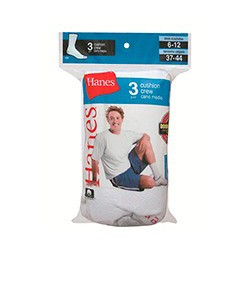 Kit 3 pares de meias Cano Mdio Hanes (5184)