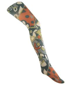 Meia Cala Estampada Abstract Jiggy (ABS) Fio 50