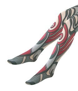 Meia-Cala Estampada 3D Marquette Jiggy (MQT) Fio 50