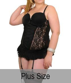 Camisete/calcinha Ksell rendada com meia 7/8- plus size