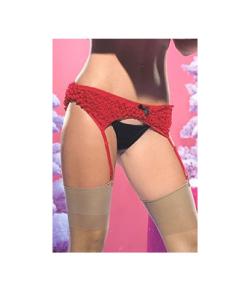 Cinta-liga Leg Avenue (81140) - Babados em renda
