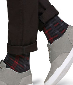 Meia Masculina Cano Longo Xadrez Lupo Sportwear (01210-161)