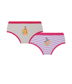 Kit Infantil 2 Calcinhas Lupo Kids (00220-088) Princesas Bela e Branca de Neve