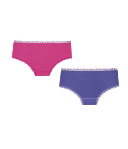 Kit Infantil 2 Calcinhas Lobinha Lupo (00238-088) 100% Algodo - Pink/Roxo