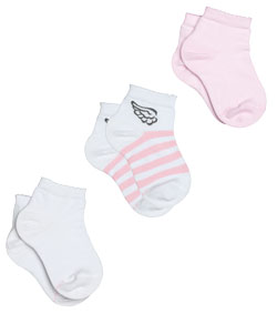 Kit Infantil 3 Pares de Meias Lupo Kids (02678-089) Asinhas