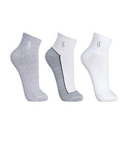 Kit 3 Pares de Meia Lupo Sport (03223-089) Branco/Mescla/Branco