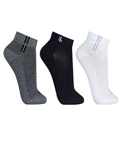 Kit 3 Pares de Meias Lupo Sport (03225-089) Preto/Mescla/Branco