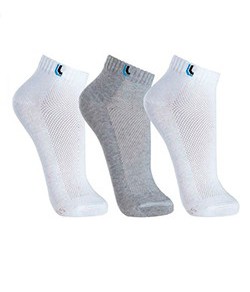 Kit 3 Pares de Meias Lupo Sport (03225-089) Branca/Branca/Cinza