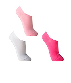 Kit 3 Pares de Meias Lupo Sport (03271-089) Branca/Rosa/Pink