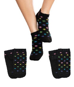 Kit 3 Pares de Meias Lupo Socks (4535-269) Pretas