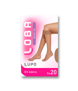 Meia 3/4 Mini Lu Loba Lupo (05510-001) Microfibra - Fio 20