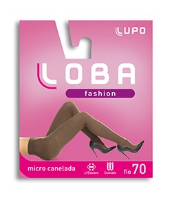 Meia-Cala Micro Canelada Loba Lupo (05746-001) Fio 70