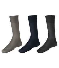 Kit 3 Pares de Meias Meianyl Lupo (06002-089) Chumbo/Marinho/Preta