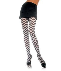 Meia-cala Leg Avenue 7127 "Checkerboard"-quadriculada