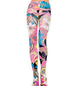 Meia-cala Leg Avenue 7416 "Vintage Flower Print"