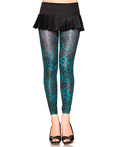 Legging Leg Avenue (7450) - "Shimmer Leopard Print Thighs"