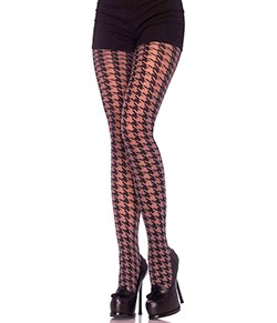 Meia-Cala Pied de Poule Leg Avenue (7946) Houndstooth Tights