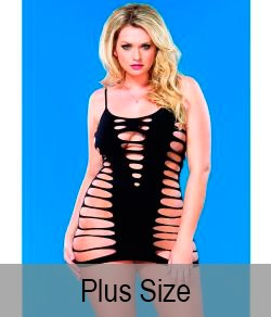 Mini Vestido Rasgado "Seamless Cut Out Strappy Back Mini Dress" Leg Avenue (86591Q)