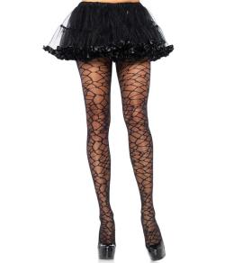 Meia-cala Craquel Leg Avenue (9959) "Woven Crackle Print Pantyhose"