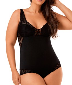 Body Modelador com Renda Mondress (965RE) Plus Size