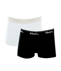 Kit Infantil 2 Cuecas Boxer Mash (110.07) Preto/Branco