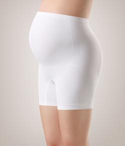 Bermuda Gestante Cintura Alta Pli Maternity (50042) Branca