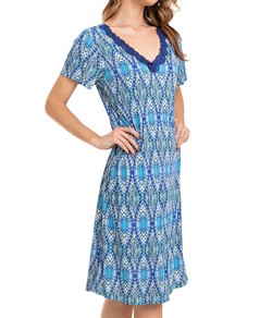 Camisola Curta Olho Grego Paulienne Clssica (C.A6.058.59) Microfibra