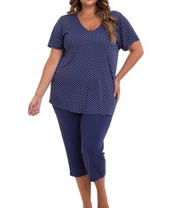 Pijama Capri Po Liganete Paulienne (T.P6.074.99) Plus Size
