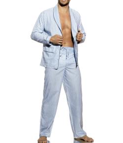 Pijama Longo Masculino Presidente (PL920) Tecido Plano 100% algodão