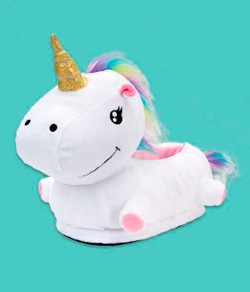 Pantufa de Pelcia 3D Unicrnio Ricsen