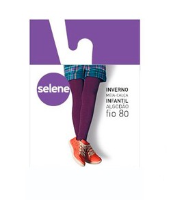 Meia-Cala Canelada Infantil Selene (9555-002) Fio 80