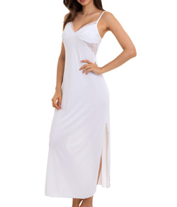 Camisola Longa Com Renda Sepie (1010) Liganete - Branco