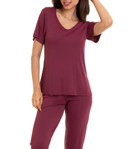 Pijama Longo Liganete Sepie (1052) Vinho