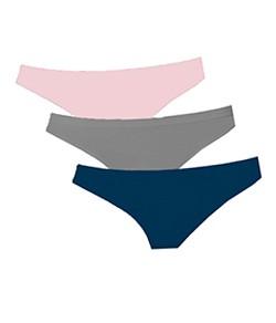 Kit 3 Calcinhas Trifil (C04404/4404) Rosa/Mescla/Azul Marinho