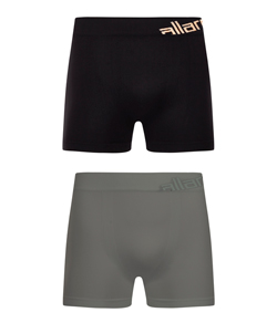 Kit 2 Cuecas Boxer Allarde By Trifil (CK5020/5020) Preto/Cinza