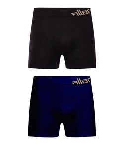 Kit 2 Cuecas Boxer Allarde By Trifil (CK5020/5020) Preto/Marinho