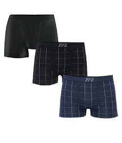 Kit 3 Cuecas Boxer Trifil (KIT31) Sem Costura