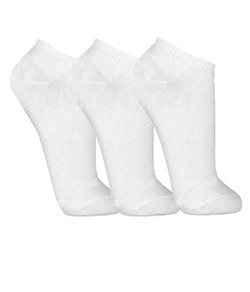 Kit Infantil 3 Pares de Meia Invisvel Trifil (T05442/5442) Branco/Branco/Branco