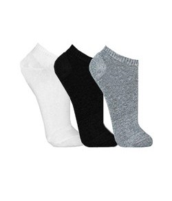 Kit 3 Infantil Pares de Meia Invisvel Trifil (T05442/5442) Branco/Preto/Mescla