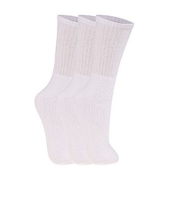 Kit 3 Pares de Meias Esportivas Trifil (T06313/6313) Branco/Branco/Branco