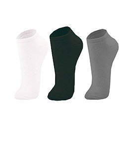 Kit 3 Pares de Meias Trifil (T07064/7064) Branco/Preto/Mescla